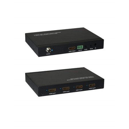 GCIG Xtrempro Quad Multi-Viewer 4X1 Hdmi Switch, 4 Input Hdmi 1 Output 61035